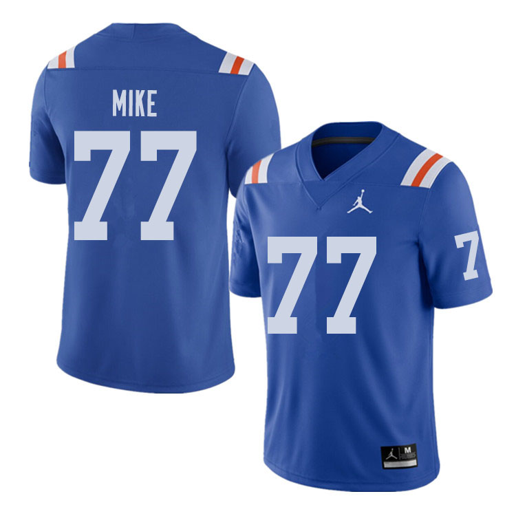 Jordan Brand Men #77 Andrew Mike Florida Gators Throwback Alternate College Football Jerseys Sale-Ro